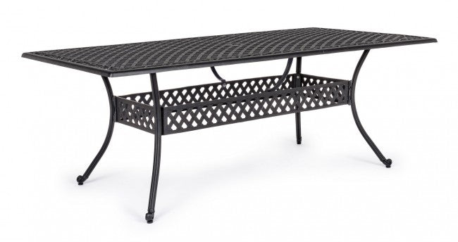 Mesa exterior Ivrea rectangular antracita 107 x 213 cm