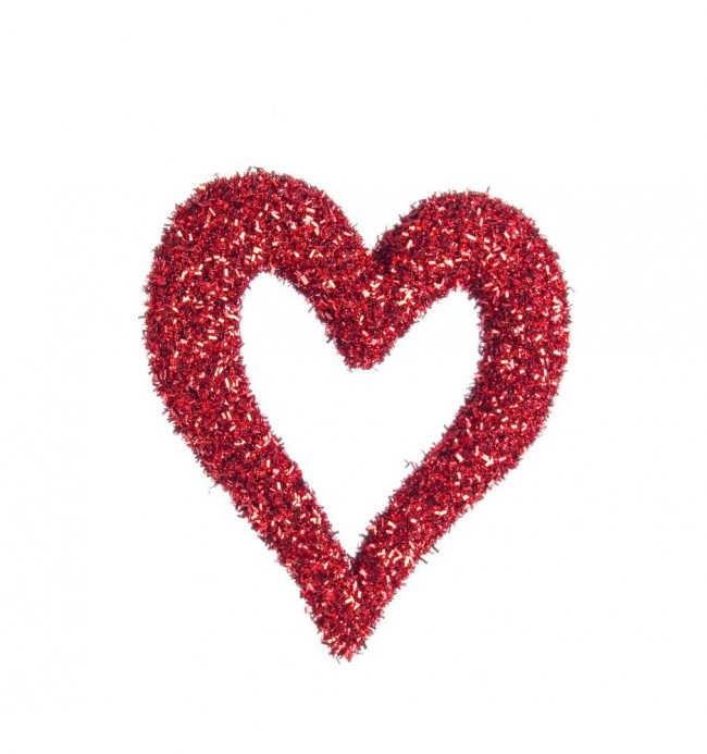 12x Colgante Corazón Rojo Angélica S