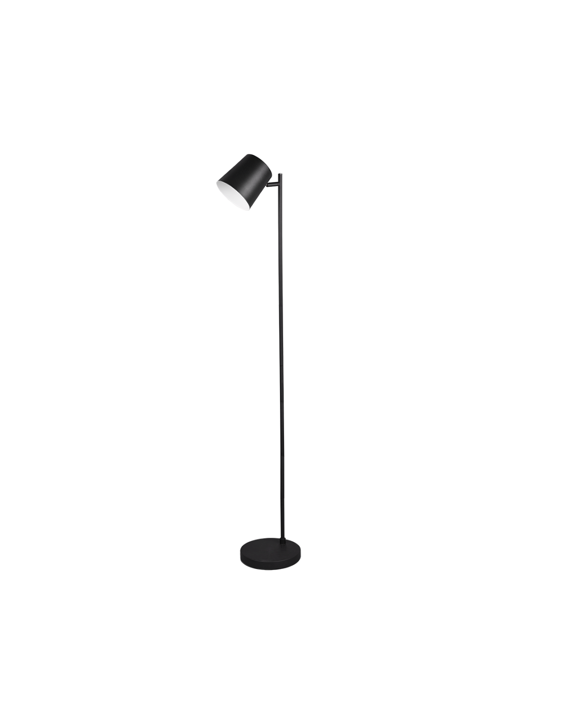 Lámpara de pie Blake regulable Led Touch Al. 125 cm negro Trio Lighting