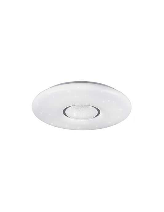 Lámpara de techo LED moderna con atenuador RGB Lia efecto cielo estrellado iluminación en trío