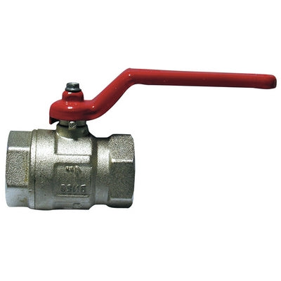 Válvula de bola con palanca roja 2"1/2 (DN 65) 18 bar/261 psi