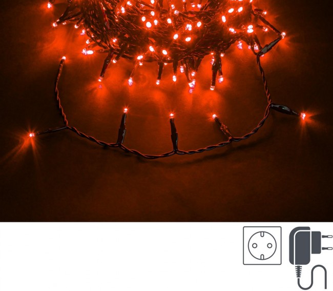 12x 300L Rojo 5Mm Cable Verde IP44
