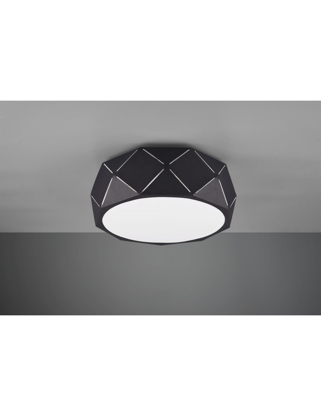 Lámpara de techo 3xE27 Zandor Negro Ø40 cm Trio Lighting