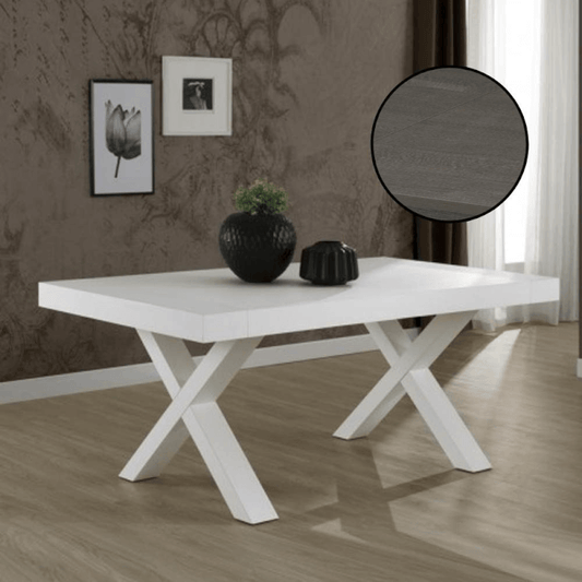 Mesa extensible Gondar 180x100 roble grafito