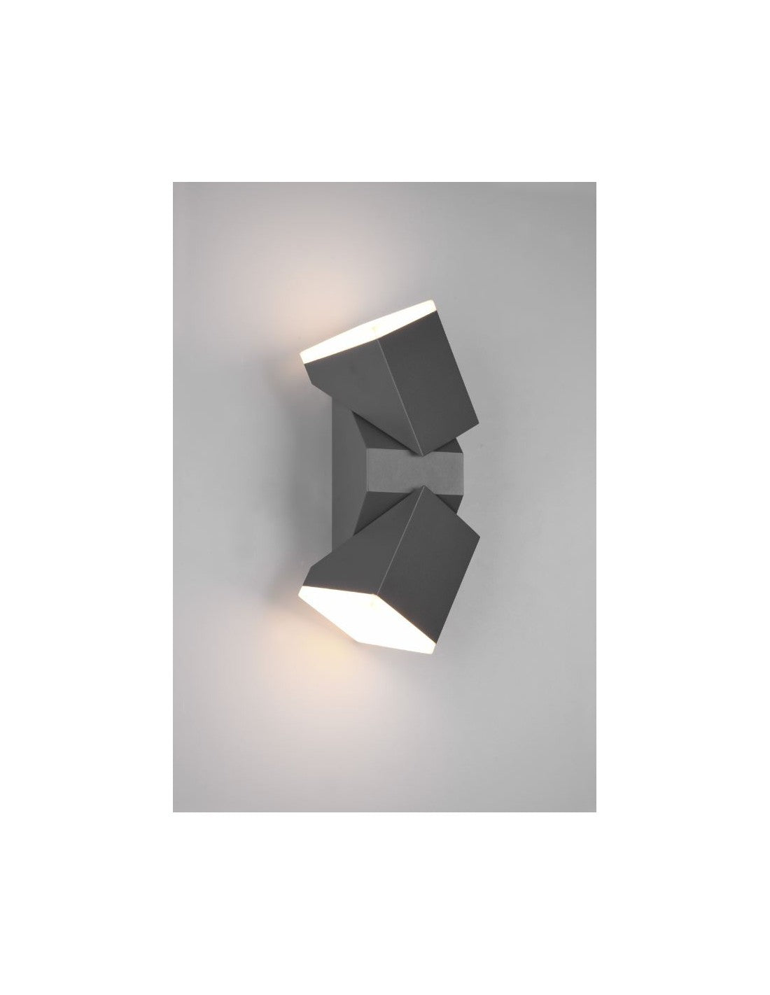 Aplique LED Doble Orientable Avon Antracita Aluminio IP54 Trio Lighting