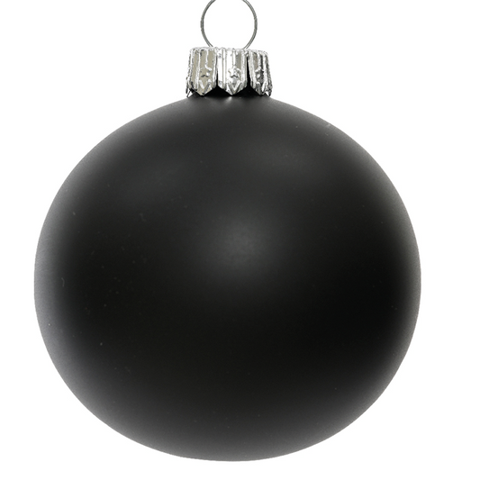 Bola de Navidad negra mate Ø15