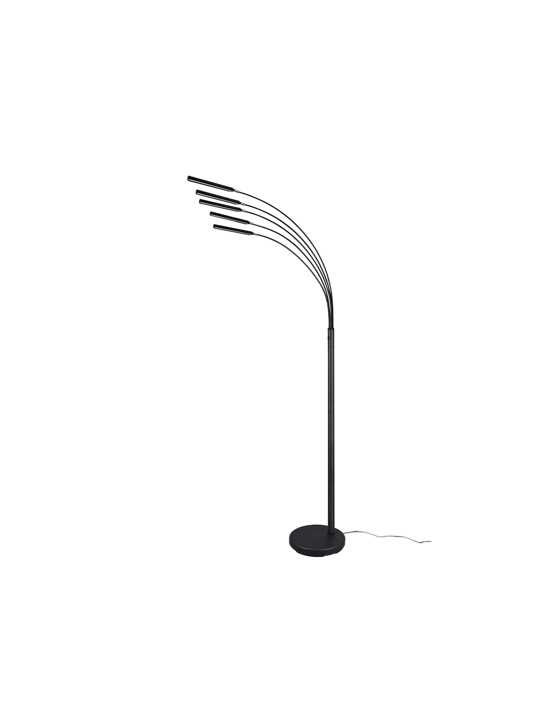Lámpara de pie Reed 5 arcos LED negro mate H195 cm Trio Lighting