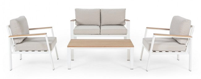 Conjunto de salón de jardín Belmar blanco