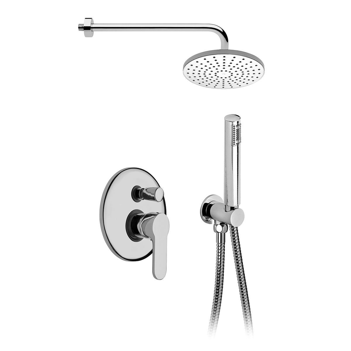 Kit de ducha Agape cromado