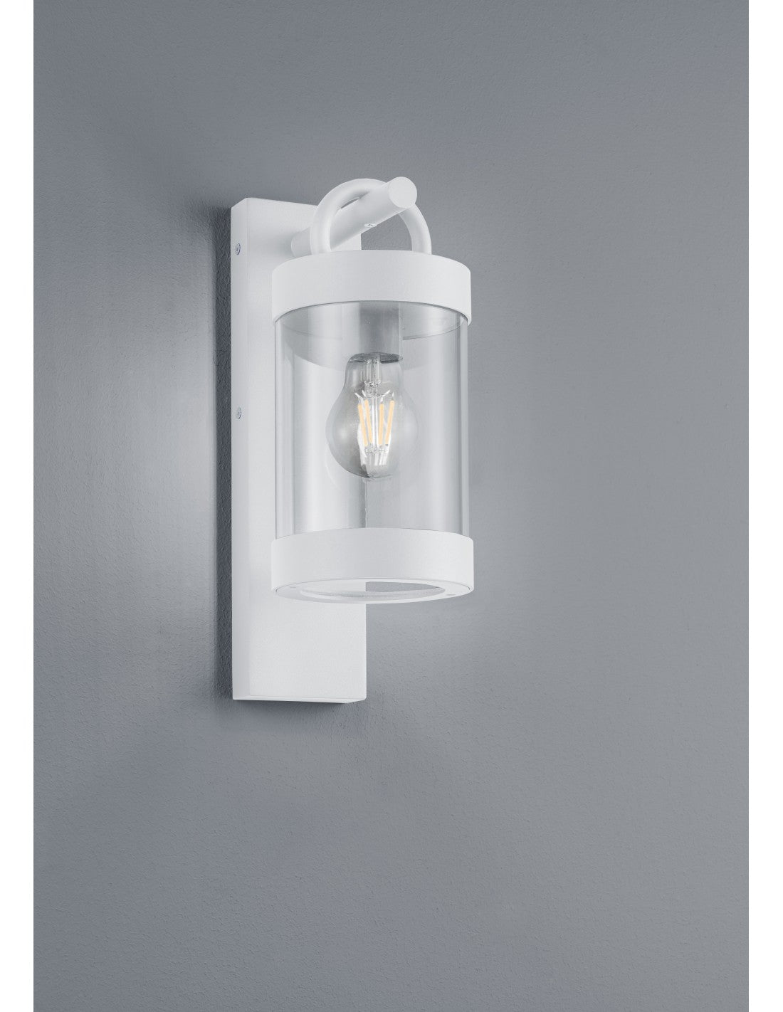 Aplique Linterna Sambesi Blanco IP44 Sensor Crepuscular Trio Lighting