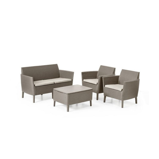 Keter Conjunto Lounge 2 plazas SALEMO Capuchino