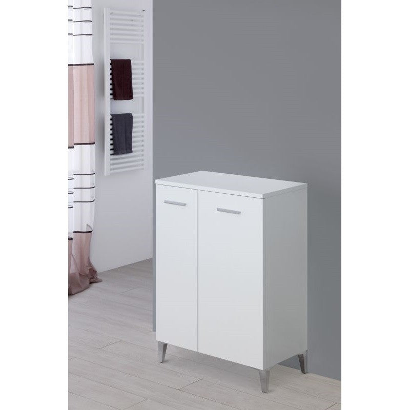 Mueble de baño blanco de dos puertas 60x34x h78 cm