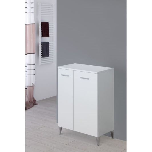 Mueble de baño blanco de dos puertas 60x34x h78 cm