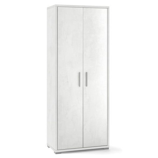 Armario multiusos de dos puertas Ossido Blanco 71x41x h182 cm