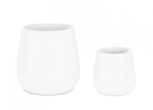 Set2 Jarrón P.Hoian Bomb Blanco