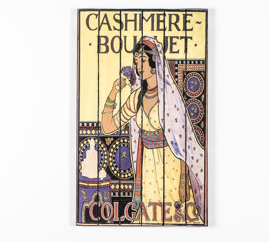 Impresión sobre madera con lienzo multicolor 60x100 cm