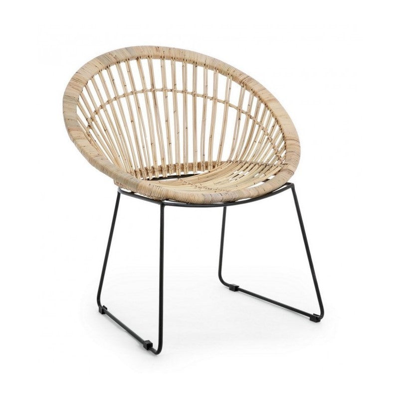 Sillón rústico Cayes natural