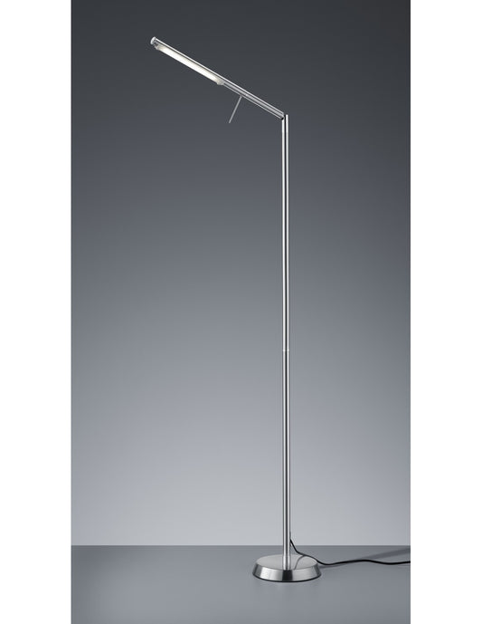 Lámpara de pie LED Filigran Níquel Sensor táctil H162 cm Trio Lighting