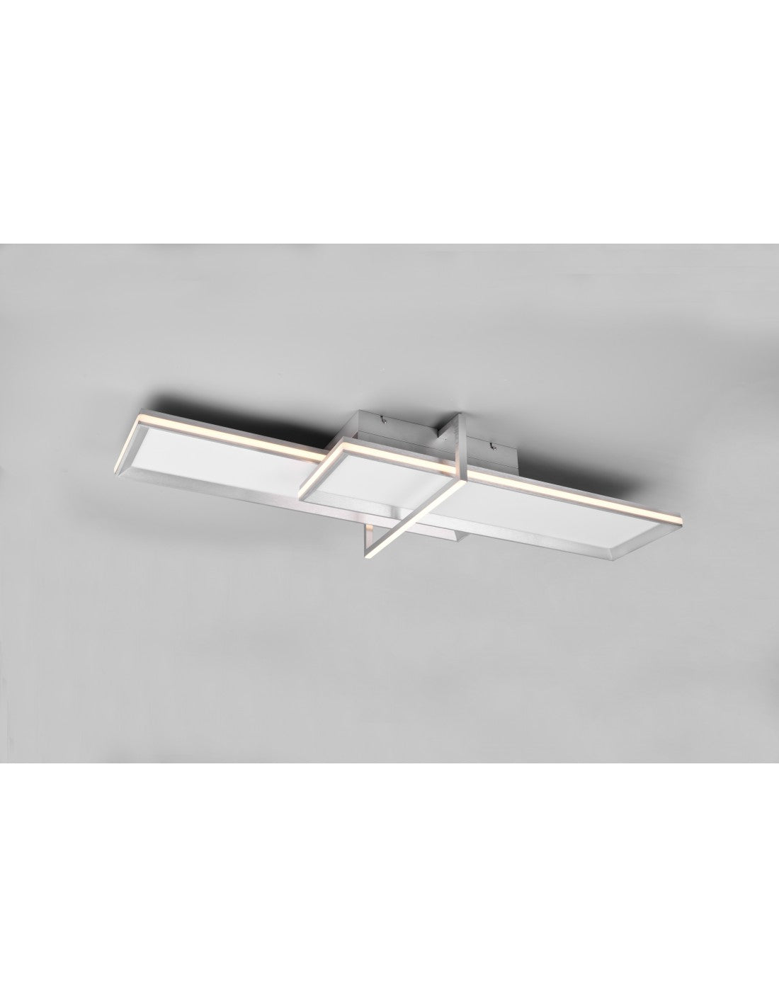 Lámpara de Techo 2 Rectángulos LED Dimmer Charleston Aluminio Trio Lighting
