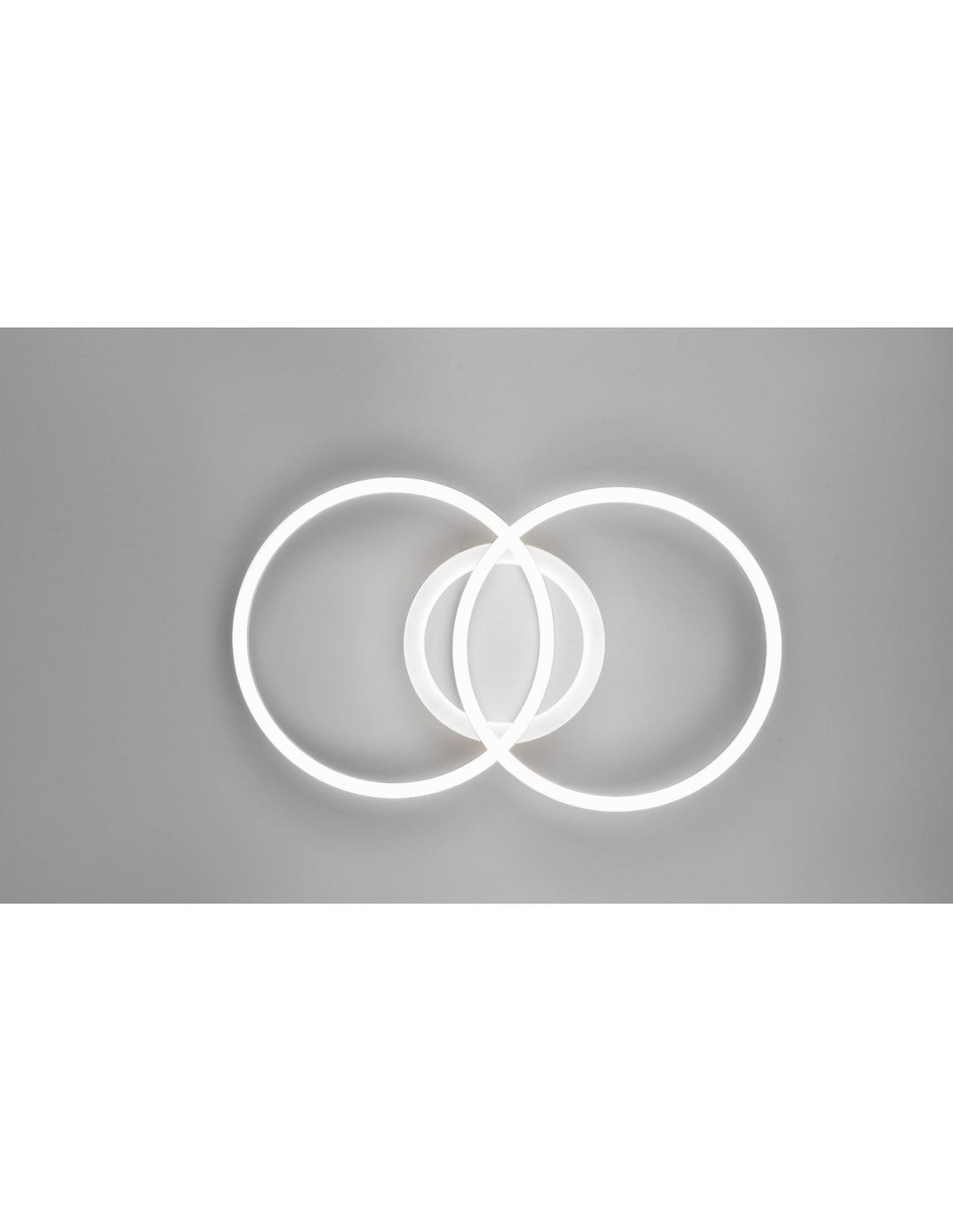 Plafón 2 círculos LED 4000k Dimmer Venida Blanco Trio Lighting