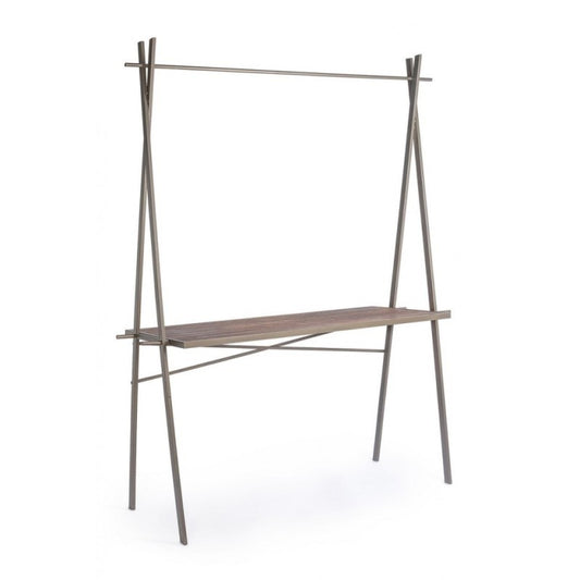 Mesa expositora industrial rectangular 98h cm
