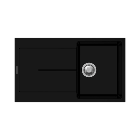 Fregadero y escurridor Enigma D100 negro