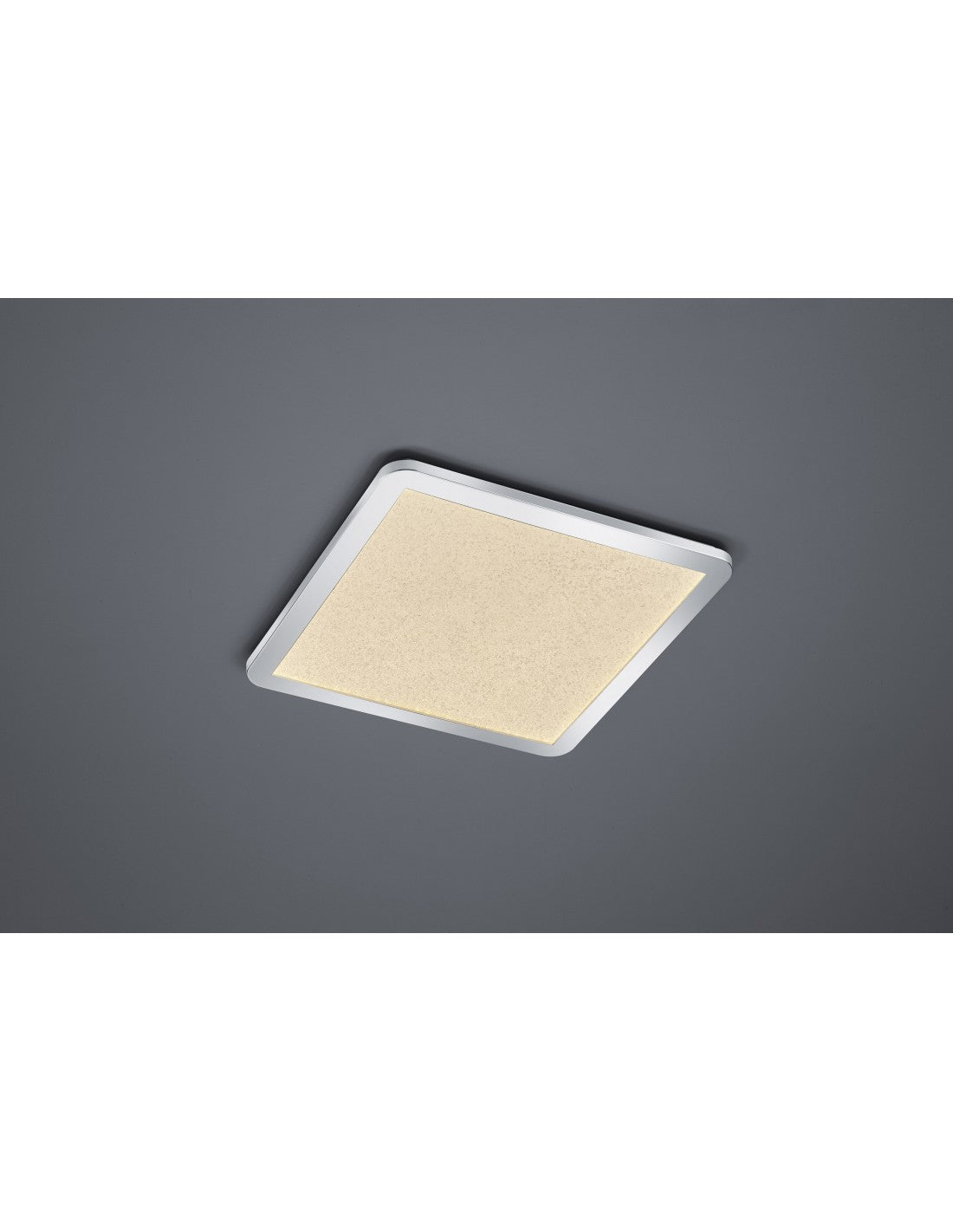 Cesar Plafón Cuadrado LED Regulable Cromo IP44 40x40 cm Trio Lighting