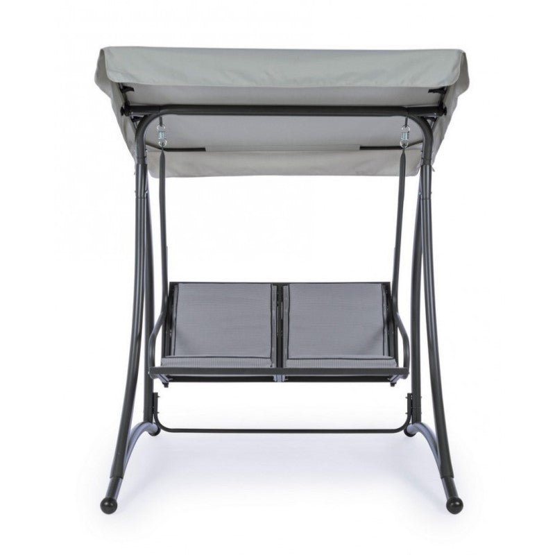 Columpio biplaza acero Antracita GRELY 145x120x h185 cm