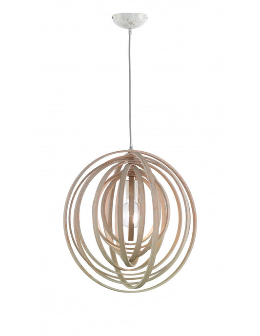 Suspensión Círculos Giratorios Boolan Light Wood Trio Lighting