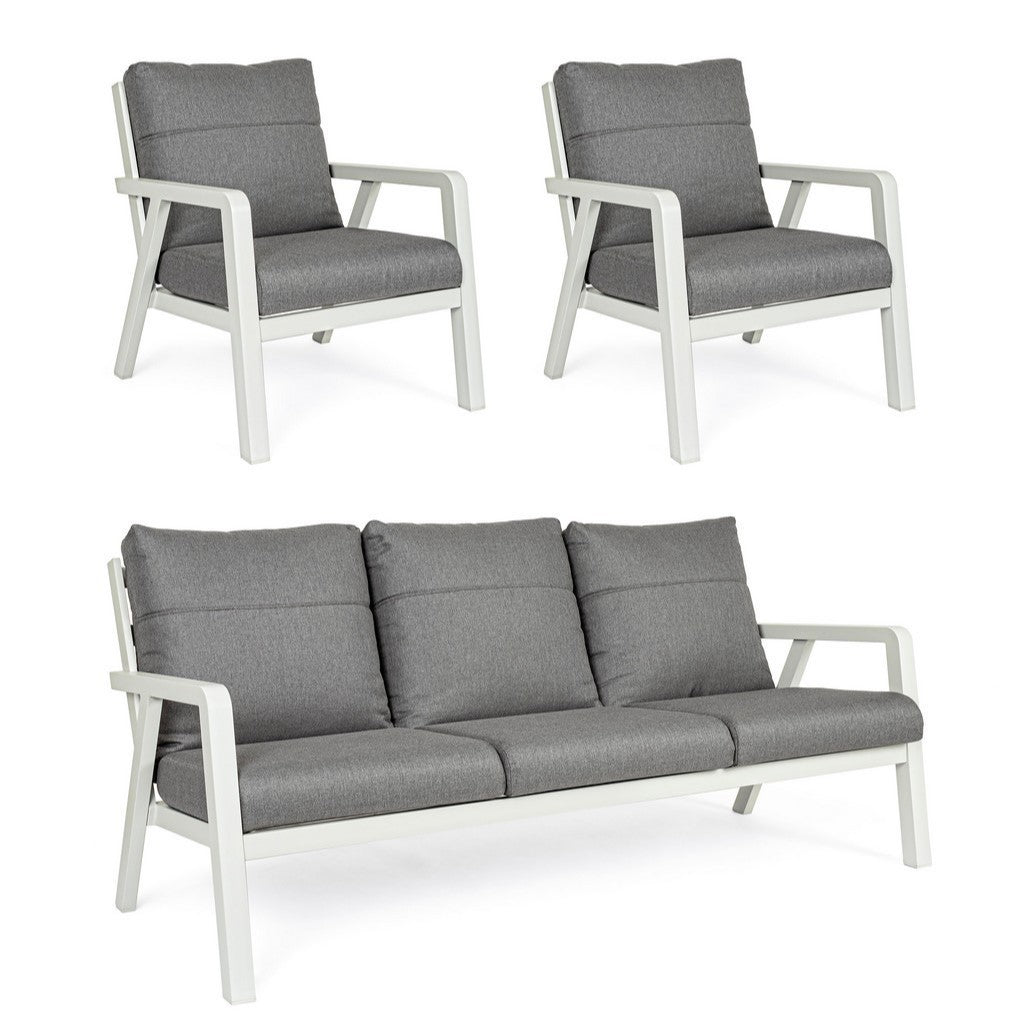Conjunto de salón de 3 piezas con cojines Truman Lunar