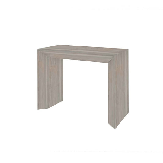 Mesa consola con 5 extensiones acabado olmo 90x48xh.76 cm
