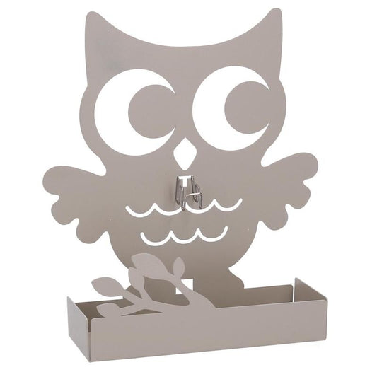 Soporte para trampa para mosquitos de metal búho gris paloma cm17x5h19