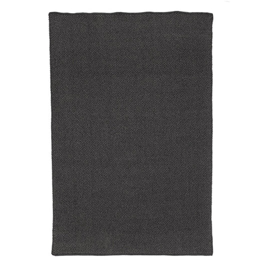 Alfombra de exterior gris en fibra sintética hecha a mano 200x300