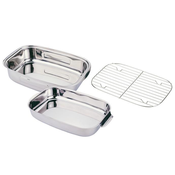 Exclusiva fuente rectangular para asar con tapa 36x24 cm