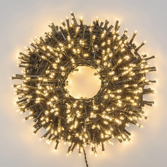 Cadena multiusos 1000 LEDs 50m con placa solar