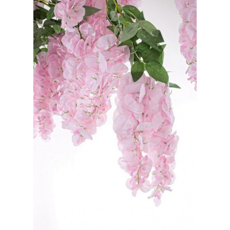 Árbol de glicina rosa artificial h320 cm