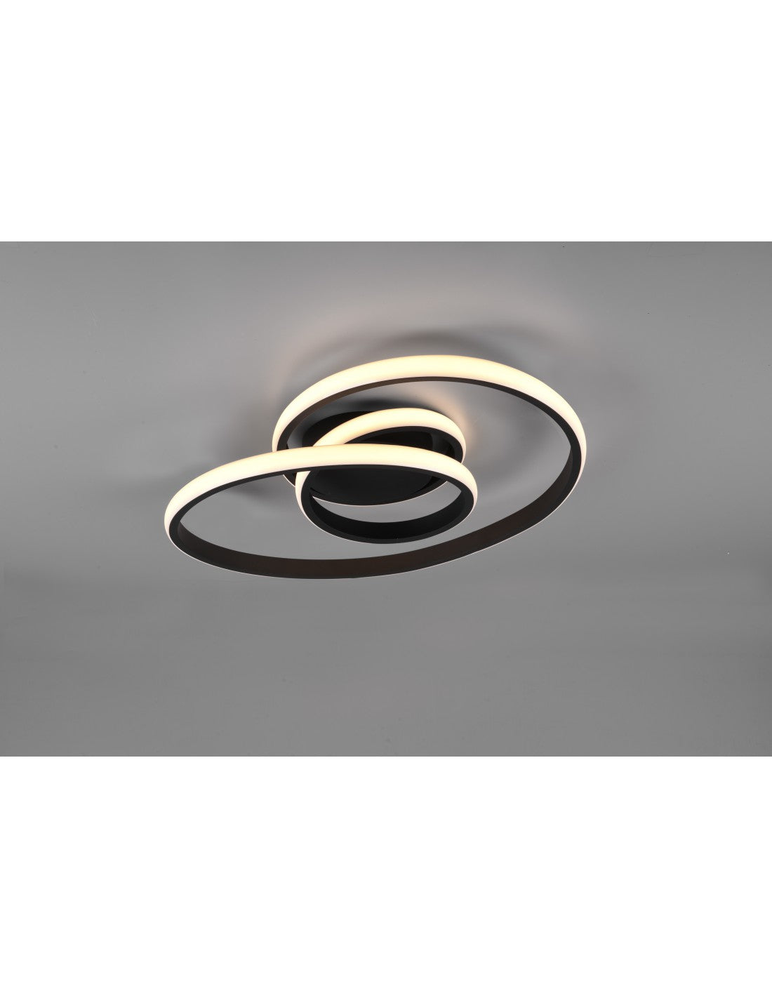 Plafón LED Sansa 18,5w Regulable Negro L53 cm Trio Lighting