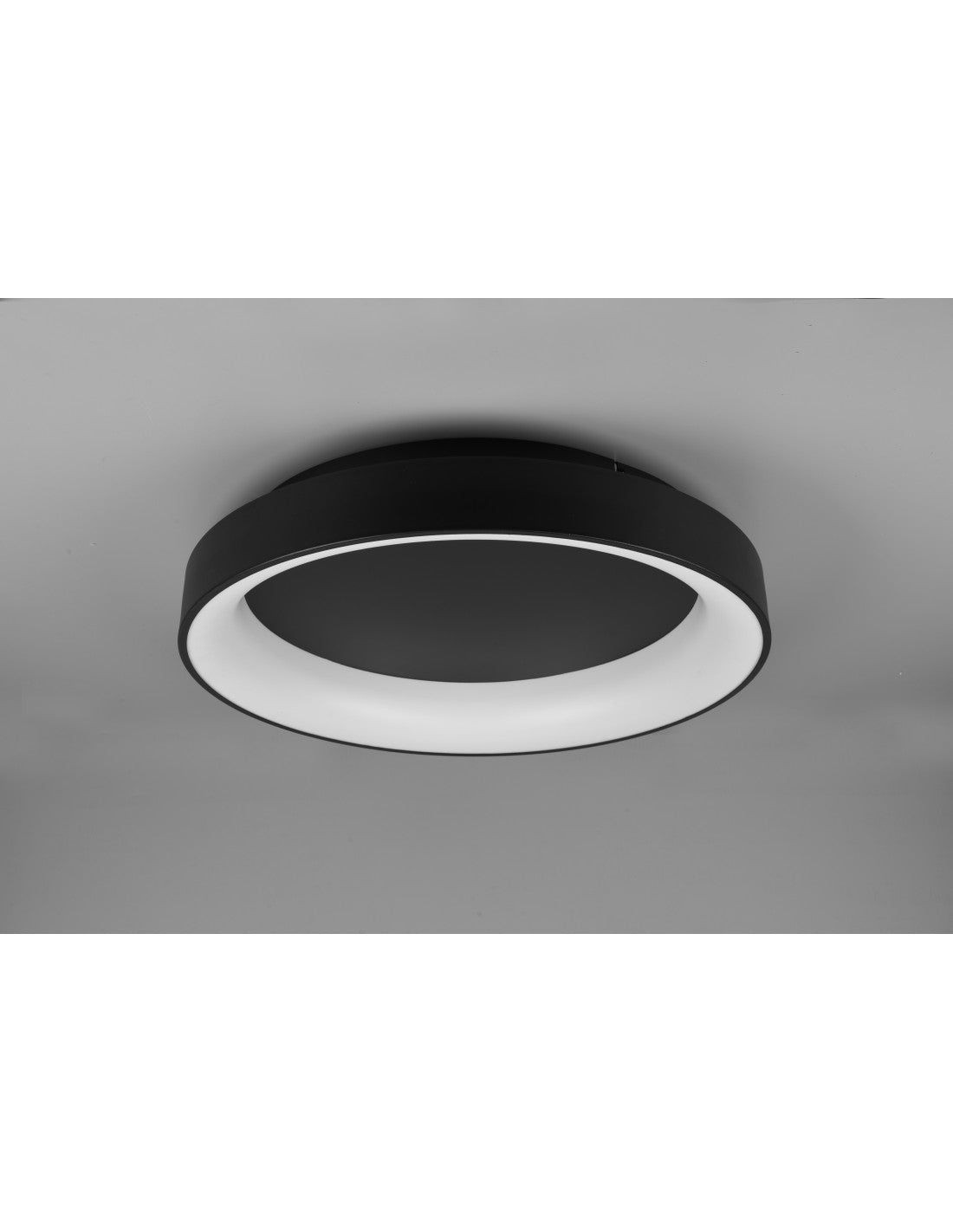 Plafón LED Girona 48w Regulable Negro Ø60 cm Trio Lighting