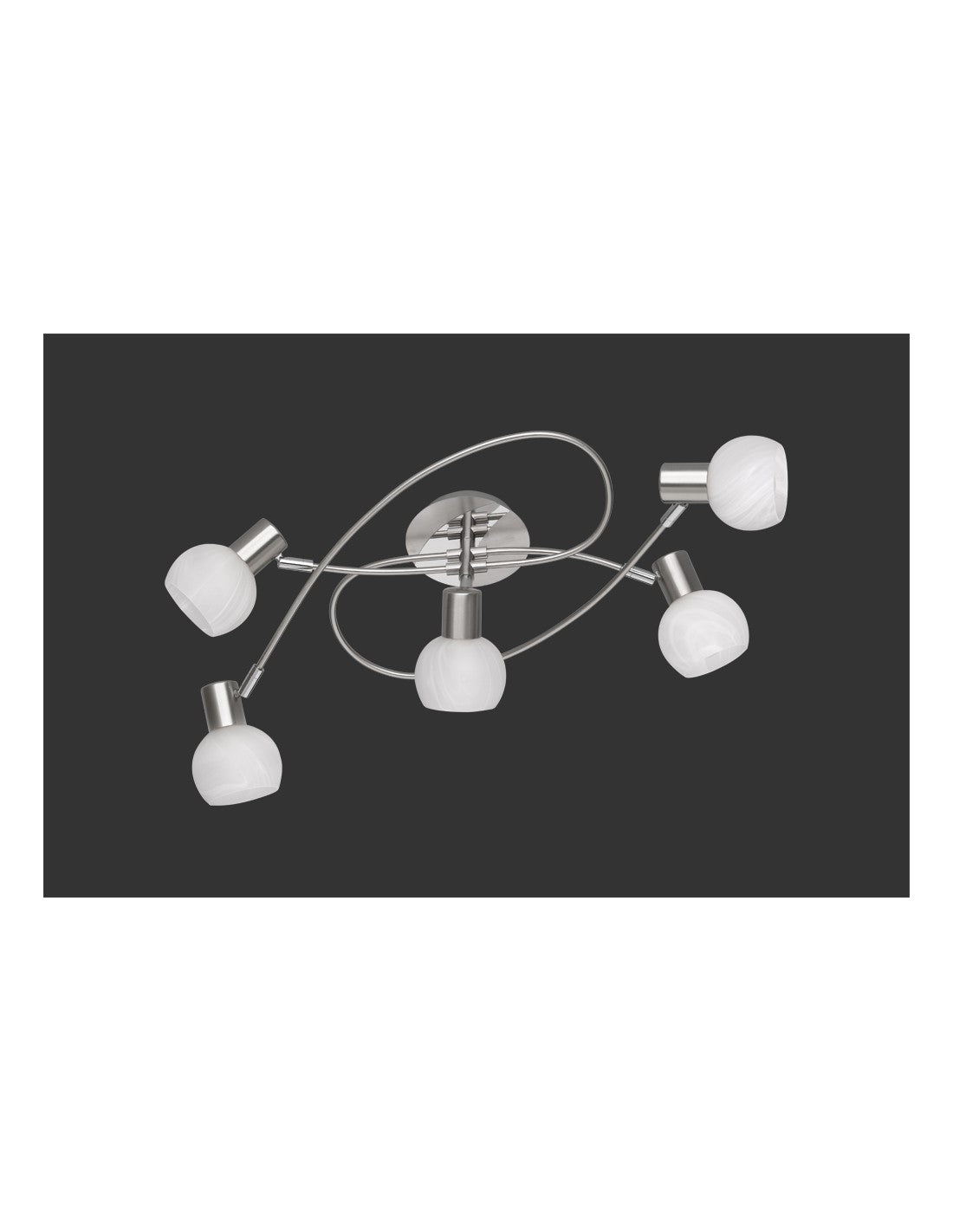 Foco de techo Pinwheel 5 LED Antibes Nichel Trio Lighting