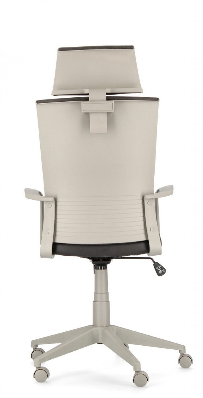 Sillón de oficina Gordon de tela negra