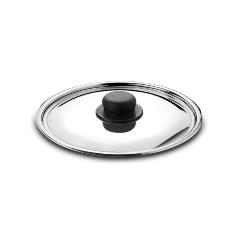 Tapa de acero inoxidable de 28 cm de alta calidad para una cobertura perfecta de tus ollas y sartenes.