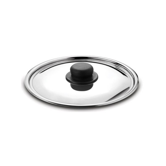 Tapa de acero inoxidable de 28 cm de alta calidad para una cobertura perfecta de tus ollas y sartenes.