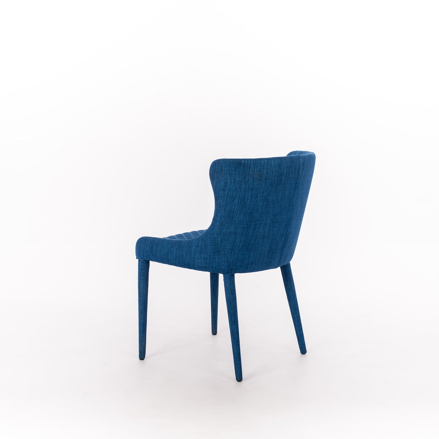 Silla de tela azul 58x50,5x83h cm