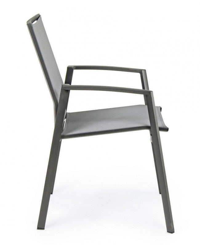 Silla de jardín Cruise de aluminio antracita