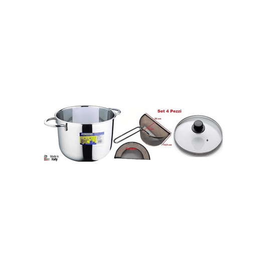 Gnali Pasta Più, Juego De 4 Ollas Multicocción 24 Cm