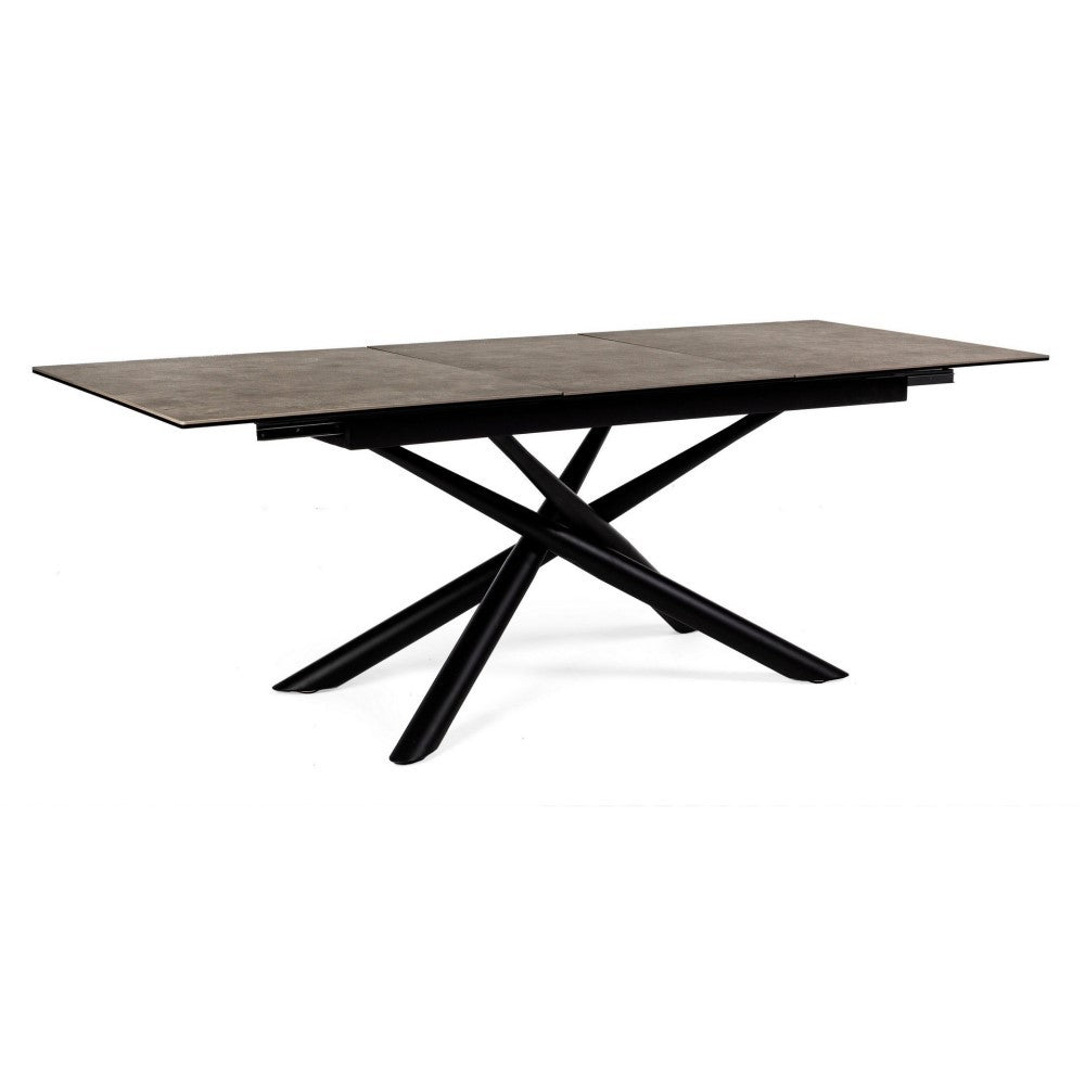 Mesa extensible Seyfert con tapa de cerámica 160-220x90 cm