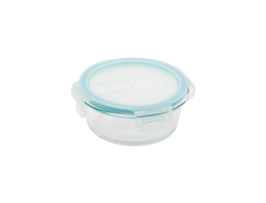 Recipiente Redondo Con Tapa Con Ventilación Vidrio 400 Ml