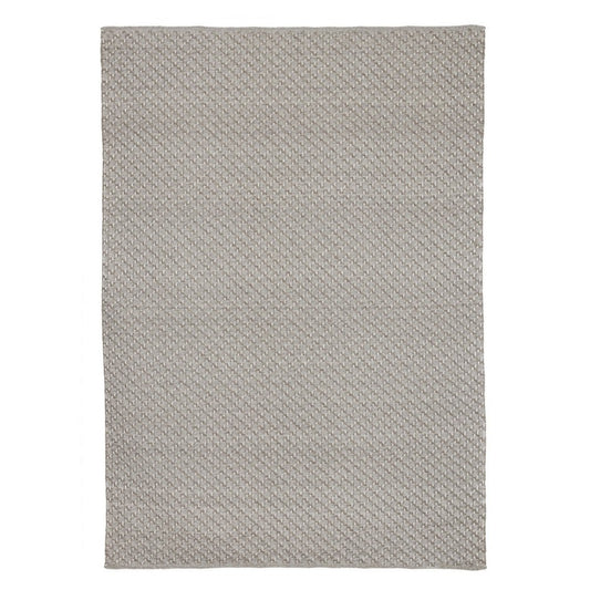 Alfombra de exterior gris en fibra sintética hecha a mano 230x350