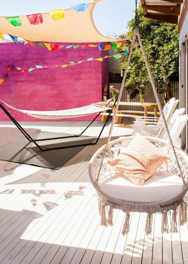 Soporte para hamaca en acero.