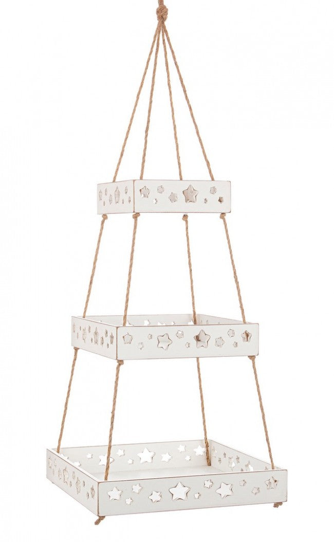 2x Bandeja colgante Hilaris 3P Rett blanca